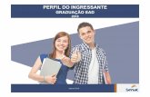 PERFIL DO INGRESSANTE - Senac