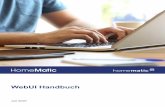 WebUI Handbuch - Homematic IP