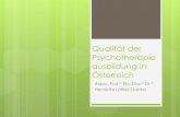 Qualität der Psychotherapie ausbildung in Österreich