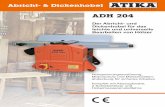 Abricht- & Dickenhobel ADH 204 Der Abricht- und ...