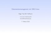 Dokumentenmanagement mit GNU/Linux - FreieSoftwareOG