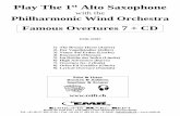 Play The 1st Alto Saxophone + CD