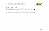 COVID-19- Lockerungs-Verordnung
