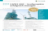 CAPEX 2021 – Großprojekte erfolgreich managen