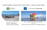 Double Diplôme Master SPE –GEEL (ULR) / Master GIACT (UCR)