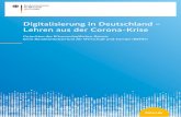 Digitalisierung in Deutschland – Lehren aus der Corona-Krise