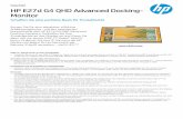 Monitor HP E27d G4 QHD Advanced Docking-