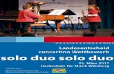 Landesentscheid concertino Wettbewerb solo duo solo duo