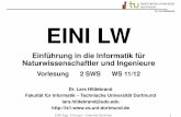 Dr. Lars Hildebrand EINI LW - TU Dortmund