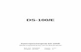 Bedienungsanleitung DS-100/E 06/1994