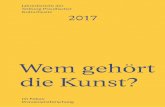 Jahresbericht 2017 der Stiftung Preußischer Kulturbesitz
