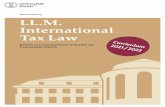 Weiterbildung LL.M. International Tax Law