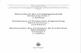Wörterbuch der Fertigungstechnik Umformtechnik 1 2 ...