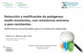 Detección y notificación de patógenos multi-resistentes ...