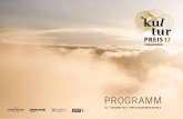 PROGRAMM - Kulturpreis Vorarlberg