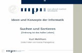 Suchen und Sortieren - Max Planck Institute for Informatics