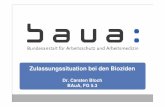 Dr. Carsten Bloch BAuA, FG 5 - Deutsch - BfR