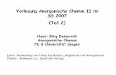 Vorlesung Anorganische Chemie II im SS 2007 (Teil 2)