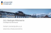OLS: Bedingte Mittelwerte - Universität Innsbruck