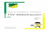 INFO ZEITSCHRIFT: FUSSBALL TSV Abbehausen