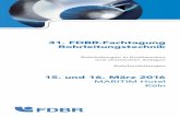 31. FDBR-Fachtagung Rohrleitungstechnik