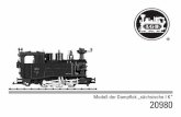 Modell der Dampflok „sächsische I K“ 20980