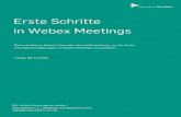 E rste Schritte in Webex Meetings - HSRM