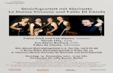 Streichquartett mit Klarinette Le Donne Virtuose und Fabio