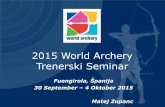 2015 World Archery Trenerski Seminar