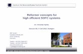 Reformer concepts for high efficient SOFC systems