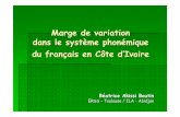 Marge de variation dans le système phonémique du français ...