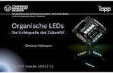 Institut für Angewandte Physik / Photophysik Organische LEDs