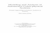 Modeling and Analysis of Automotive Cyber-physical Systems