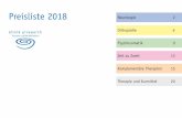 Preisliste 2018 Neurologie 2 Orthopädie 6 Psychosomatik 9 ...
