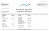 Amtliches Kursblatt Börse Hamburg