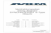 Verdrahtungsplan wiring diagram SYNCHROPRINT S-Type Hitachi