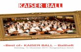 «Best of» KAISER BALL – Ballheft