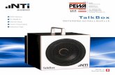 sTIPa Referenz TalkBox Iec 60268-16 Mikrofon-setup flacher ...