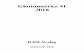 Glottometrics 41 2018 - RAM-Verlag
