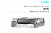 Thermal Transfer Printer Operator’s Manual