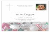 Frau Maria Egger - Bestattung Kogler