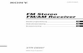 FM Stereo FM/AM Receiver - Sony SE