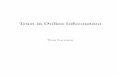 Trust in Online Information
