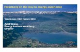 Vorarlberg on the way to energy autonomie