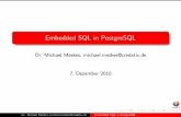 Embedded SQL in PostgreSQL