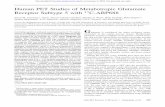 Human PET Studies of Metabotropic Glutamate Receptor Subtype 5