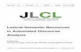 Lexical-Semantic Resources in Automated Discourse Analysis