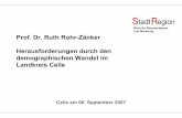 Prof. Dr. Ruth Rohr-Zänker Herausforderungen durch den ...