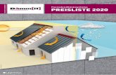Fassadendämmsysteme PREISLISTE 2020