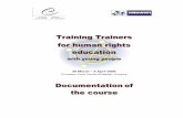 Training Trainers for human rights education - Council of Europe